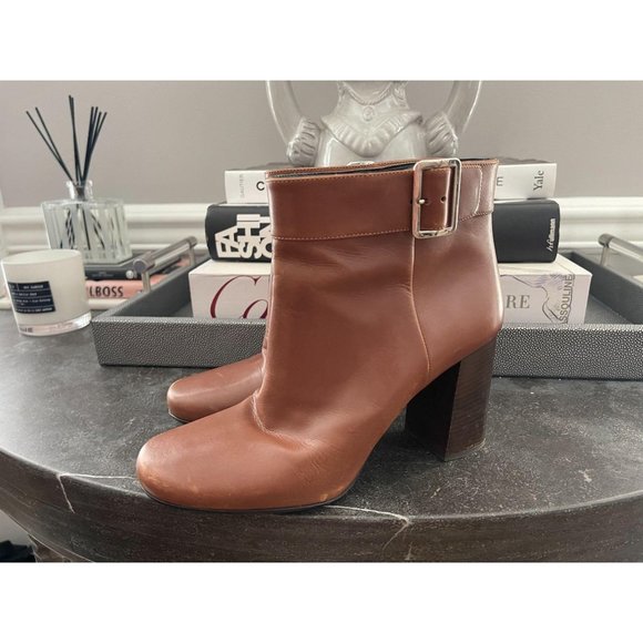 side buckle ankle boots